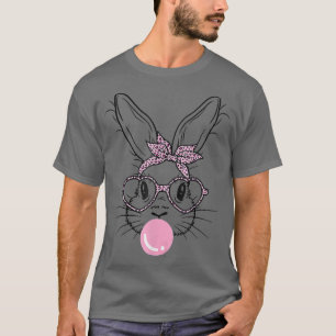 Ostertag Süßer Hase Herz Brille Bubblegum für T-Shirt