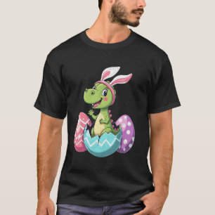 Ostertag T Rex Eier Jungen Mädchen Kinder T-Shirt