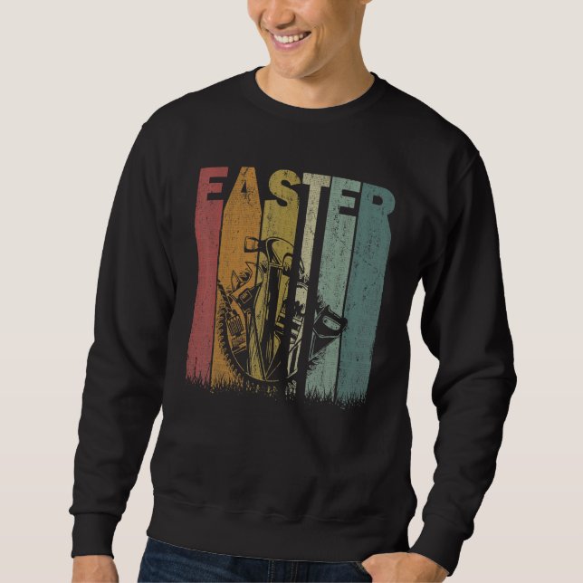 Ostertages Handyman Retro Graphic Funny Oaster Cos Sweatshirt (Vorderseite)