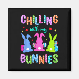 Ostertagskübel mit meinen Bunnies Ei Hunt Easte Magnet