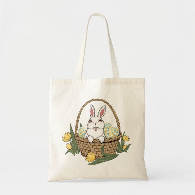 Ostertasche Totbeutel Ostern Bunny Art Shopping Ba Tragetasche (Vorne)