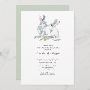 Ostertaufe und Erste Geburtstagsparty Einladung