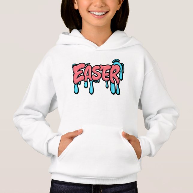 Ostertext Sublimierung-61424 Hoodie (Vorderseite)