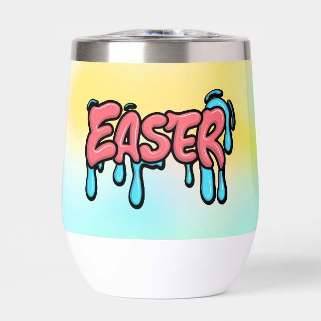 Ostertext Sublimierung-61424 Wasserflasche (Vorderseite)