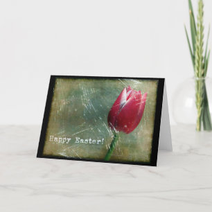 Ostertulip Grunge Feiertagskarte