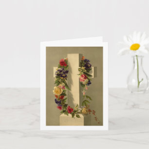 Osterüberqueren mit Blume Karte