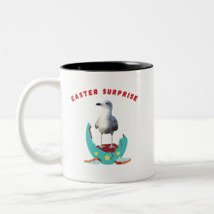 Osterüberraschung Seagull-Tasse Zweifarbige Tasse