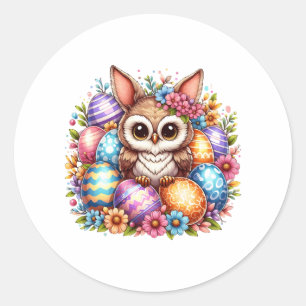 Osteruhu mit sonnigen Ohren Runder Aufkleber