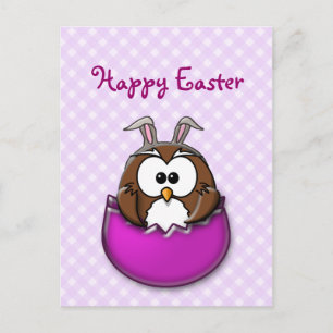 Osteruhu - rosa feiertagspostkarte