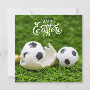 Osterurlaub mit Fußball Ostereier grün