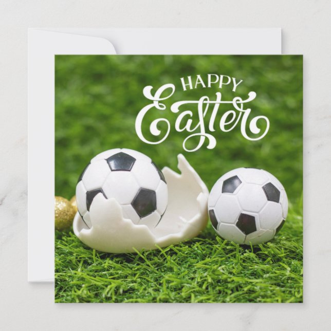 Osterurlaub mit Fußball Ostern Bunny (Vorderseite)