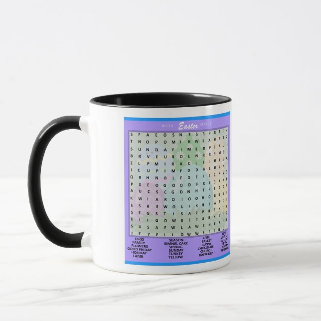 Osterurlaub Word Search Game Tasse (Links)