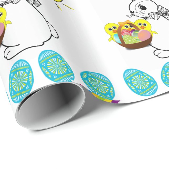 Osterverpackungspapier Geschenkpapier (Rolleneckpunkt)