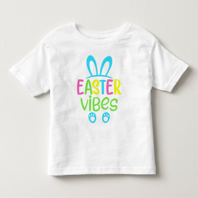 Ostervibes Pastel Kleinkind T-shirt (Vorderseite)