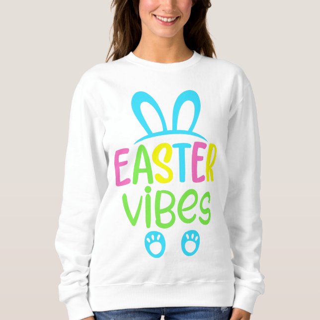 Ostervibes Pastel Sweatshirt (Vorderseite)