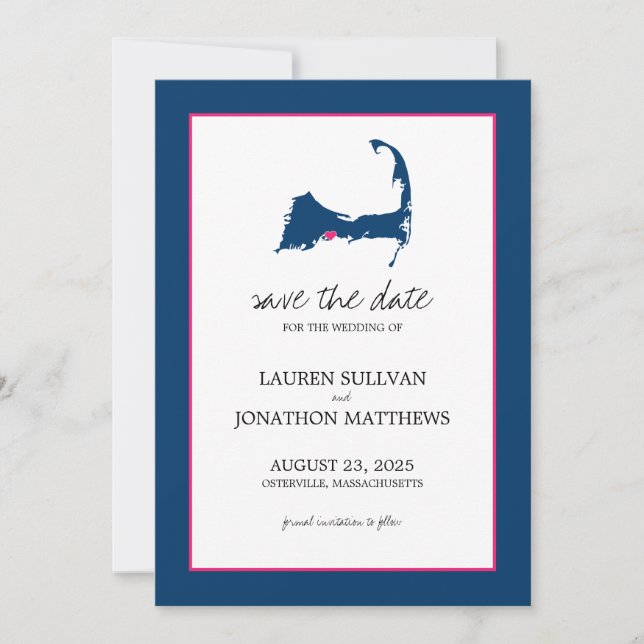 Osterville Cape Cod Wedding Save the Date (Vorderseite)