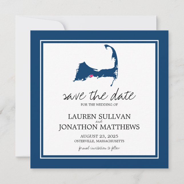 Osterville Cape Cod Wedding Save the Date (Vorderseite)