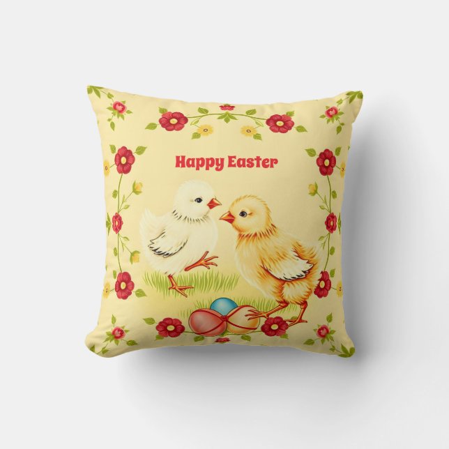 OsterVintage Hühnerreise-Sammlung Kissen (Vorderseite)
