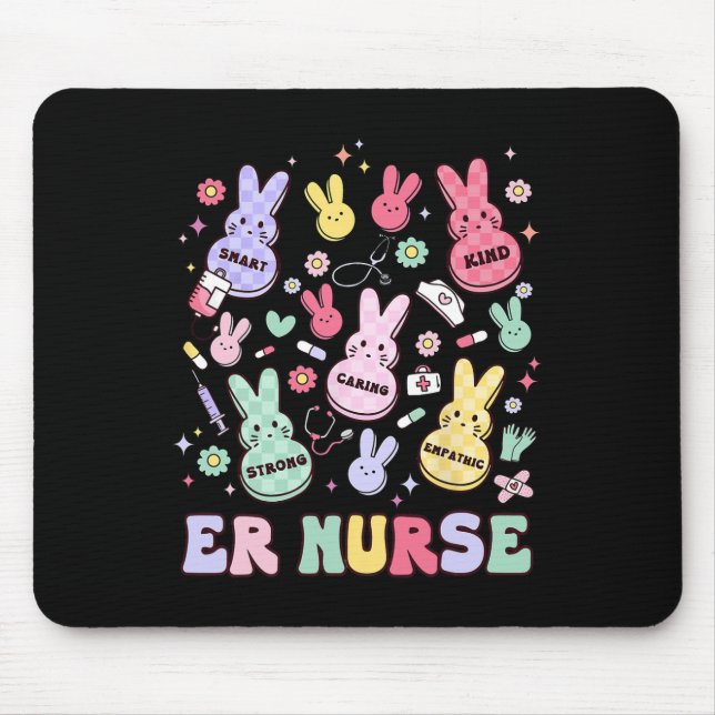 Ostervollzeit-Nurse-Practitioner in der Notaufnahm Mousepad (Vorne)