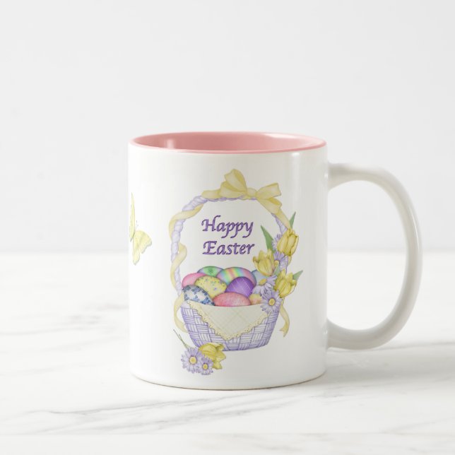 Ostervormittag Zweifarbige Tasse (Rechts)