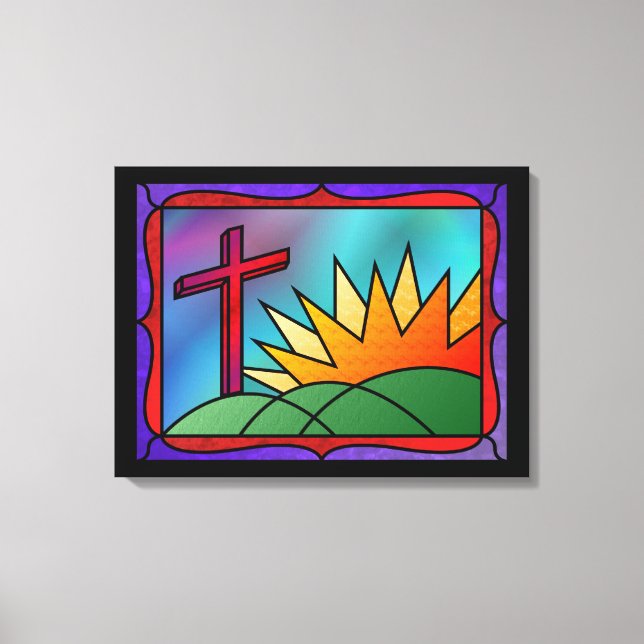 Ostervormittagsausdruck Leinwanddruck (Vorderseite)