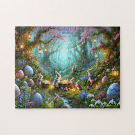 Osterwald, Verzauberter Wald, Frühlingshasen Puzzle