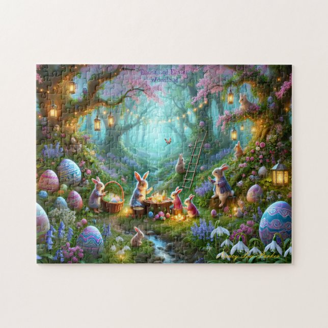 Osterwald, Verzauberter Wald, Frühlingshasen Puzzle (Horizontal)