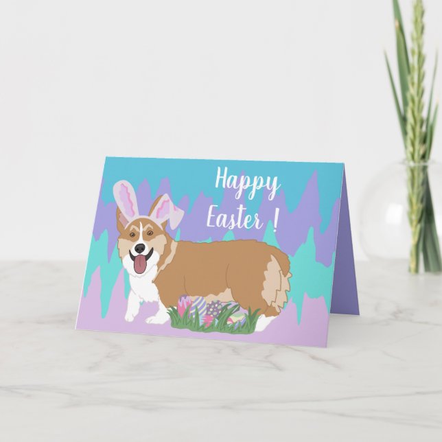 Osterwalish Corgi Karte (Vorderseite)
