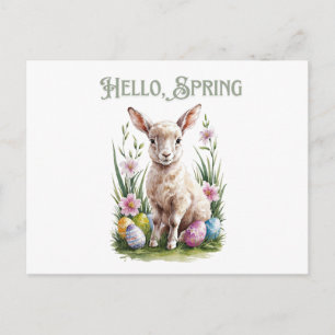 Osterwasserklumpen, Eier & Blume Postkarte