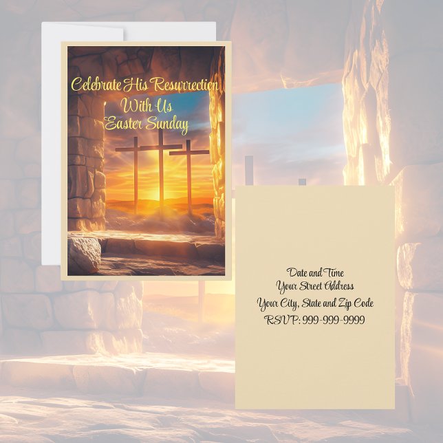 Osterwiederauferstehung Feier Einladung (Von Creator hochgeladen)
