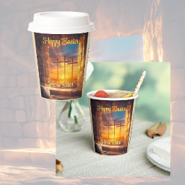 Osterwiederauferstehung Feierlichkeiten Papier-Auf Pappbecher