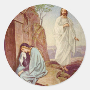 Osterwiederauferstehungstag Runder Aufkleber