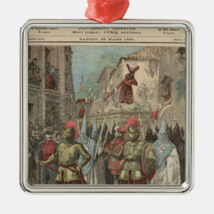 Osterwoche in Sevilla Ornament Aus Metall