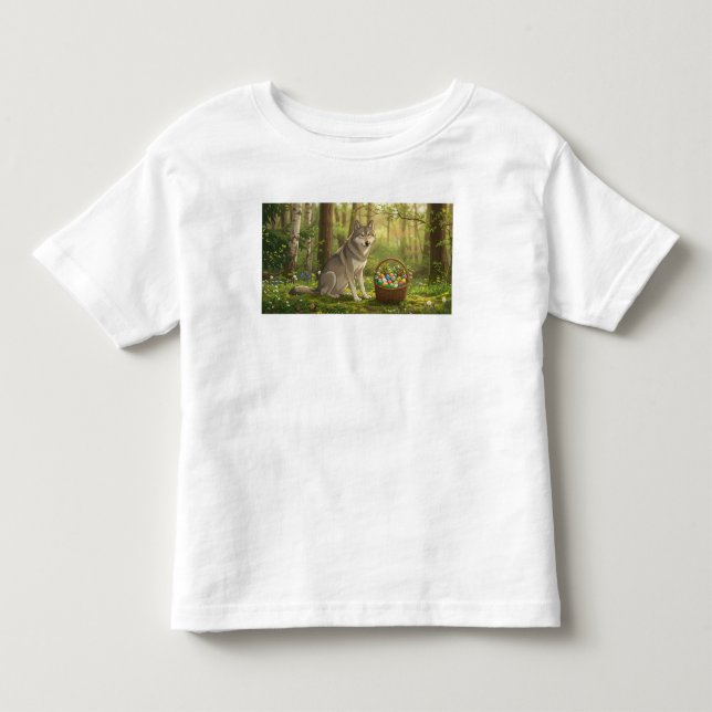 Osterwolf  kleinkind t-shirt (Vorderseite)