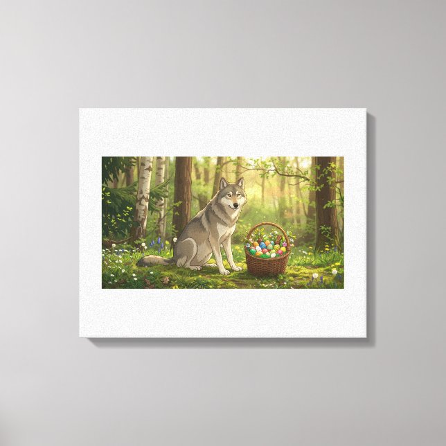 Osterwolf  leinwanddruck (Vorderseite)