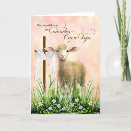 Osterwunder der neuen Hoffnung und des Christliche Feiertagskarte