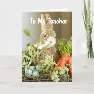 OSTERWUNSCH FÜR **LEHRER** OSTERN KARTE