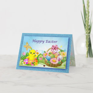 Osterwünsche Feiertagskarte