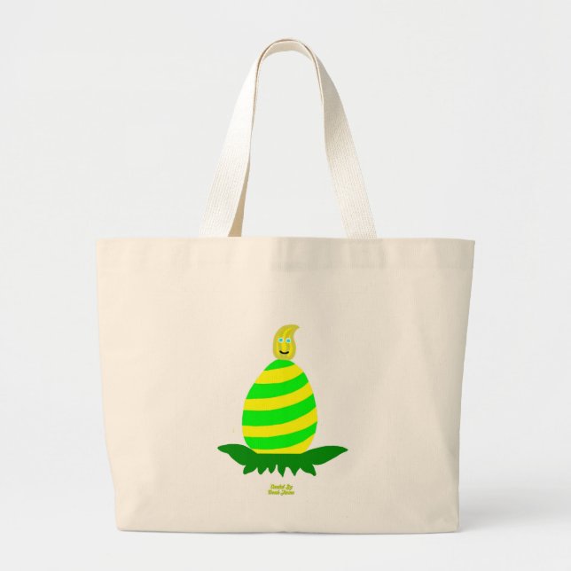 Osterwünsche Jumbo-Tasche Jumbo Stoffbeutel (Vorne)