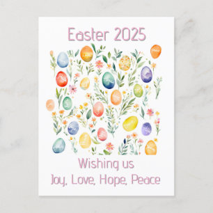 Osterwünsche Postkarte