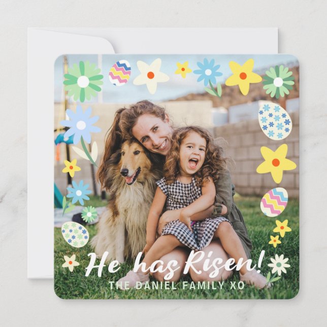 Osterzeit ist er aufgetaucht einladung (Vorderseite)