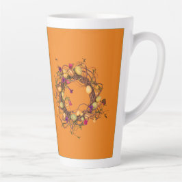 Osterzeit mit großer Latte-Tasse Milchtasse