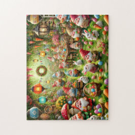 Osterzwerge Fröhliche Frühlingsgartenparty Puzzle