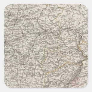 Osteuropa, Mittelrussland Quadratischer Aufkleber