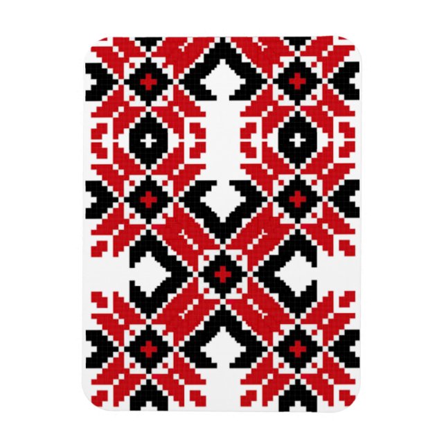 Osteuropa Muster, Traditionelles Volk, Folklore Magnet (Vertikal)