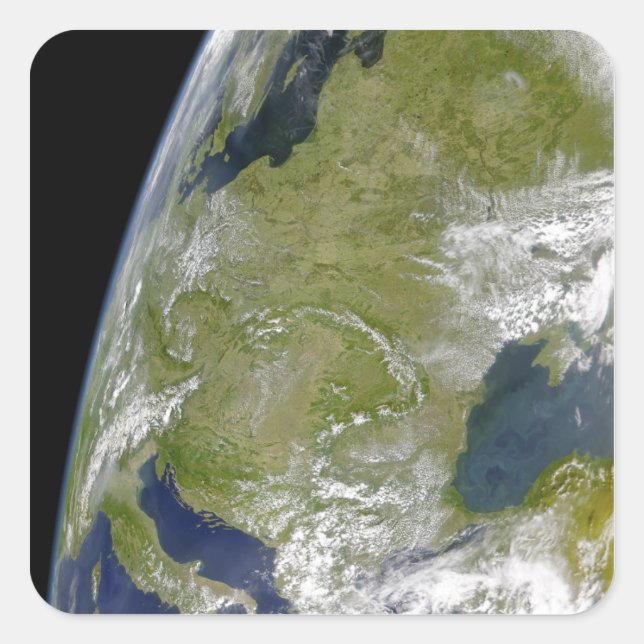 Osteuropa Quadratischer Aufkleber (Vorderseite)