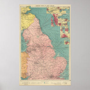 Osthäfen von Großbritannien Poster