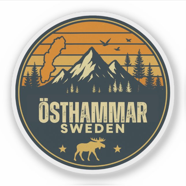 Östhammar, Schweden Schweden Aufkleber (Vorderseite)