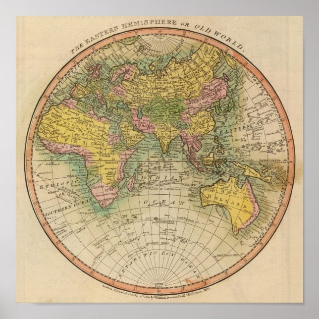 Osthemisphäre Poster (Vorne)