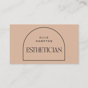 Östhetician Minimalistisch Blush Arch Beauty Kosme Visitenkarte